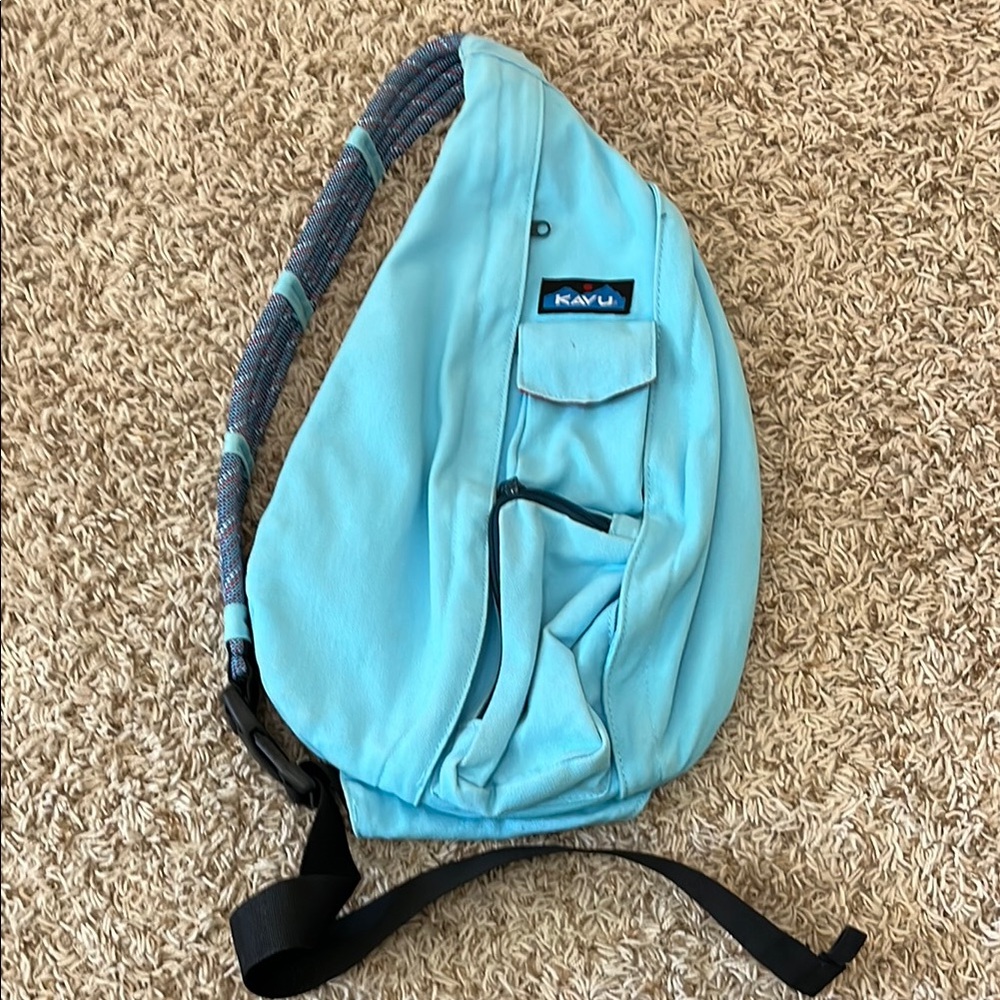 KAVU Sky Blue Rope Bag